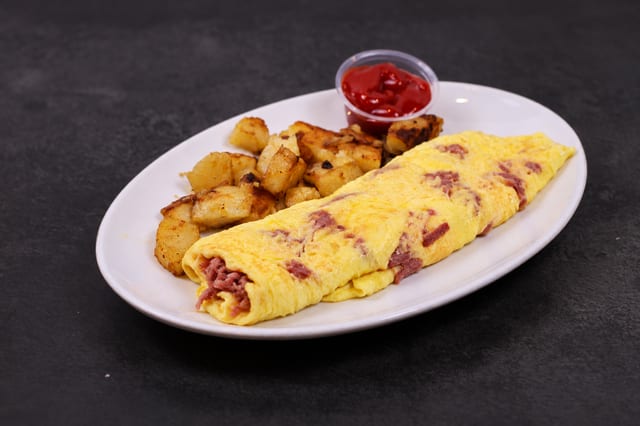 Salami Omelette.