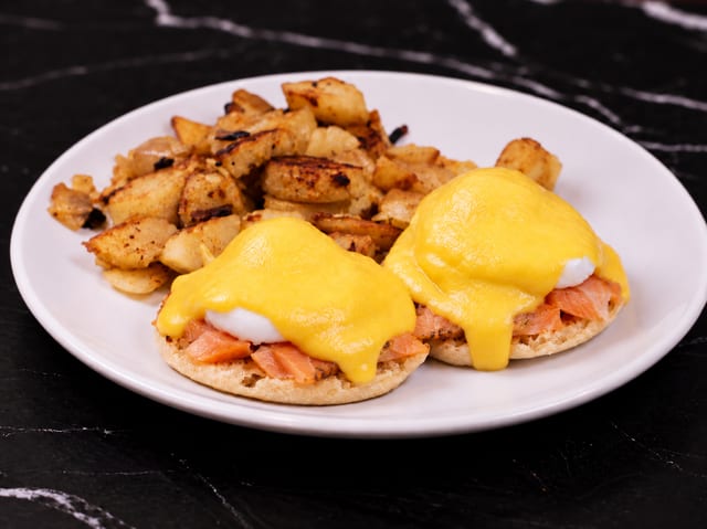 Eggs Benedict with Nova Lox.