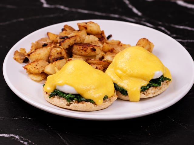 Eggs Benedict with Florentine.