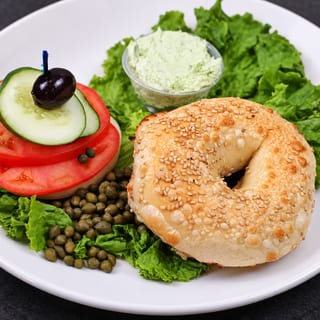 (J) Bagel and Chive Cream Cheese