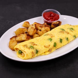 Pepper & Onion Omelette