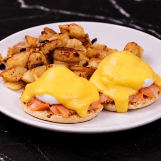 Eggs Benedict with Kippered Salmon
