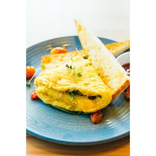 Lox & Onion Omelette
