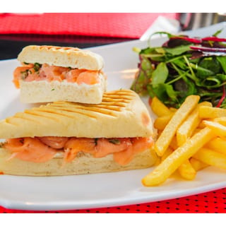 (C23) Grilled Salmon and Bacon